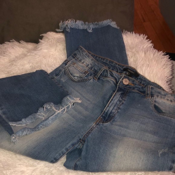 New wide leg cropped flare jeans - Picture 1 of 1